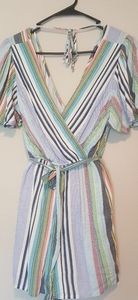 Striped Romper Size Small